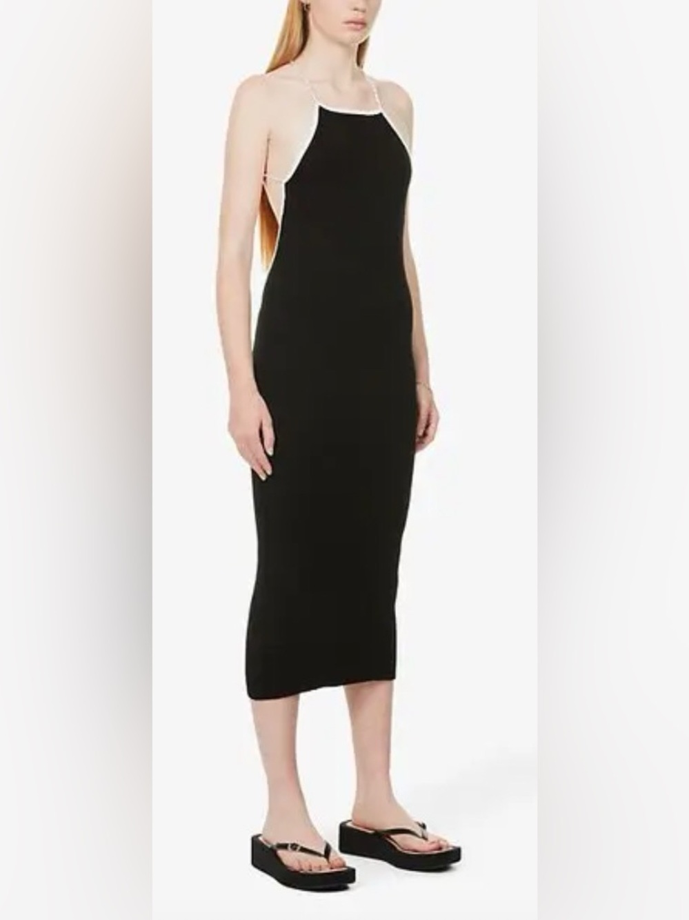 Baila bead embellished midi dress